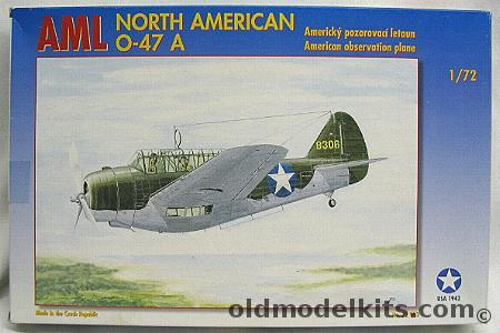 AML 1/72 North American O-47A, 72 003 plastic model kit